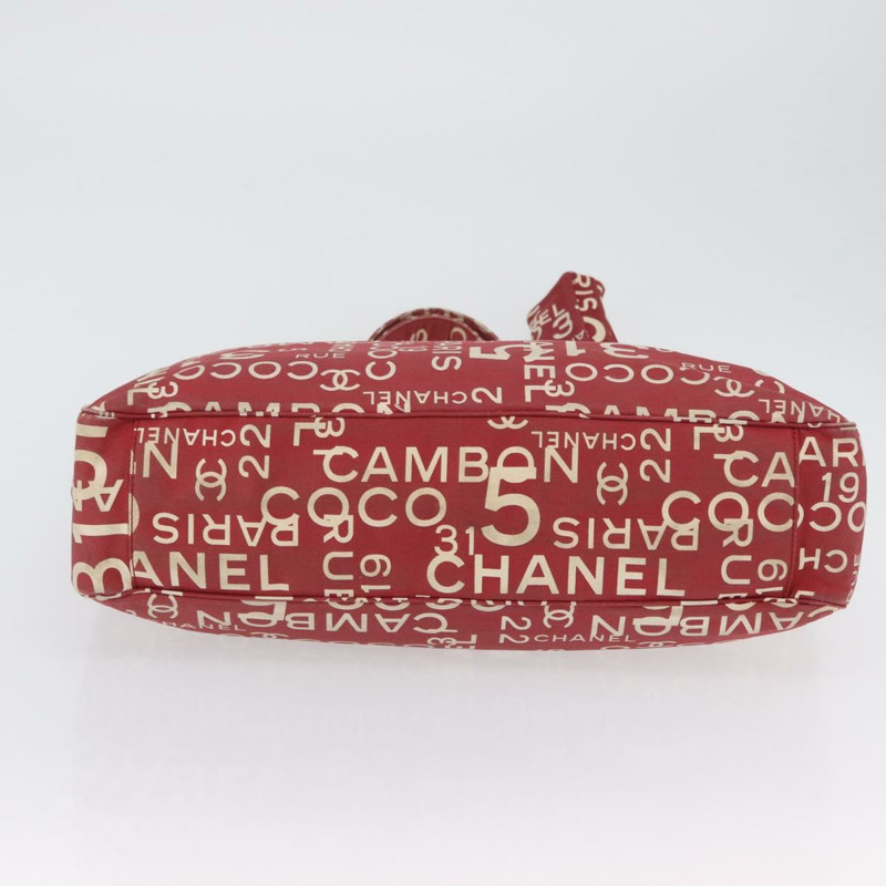 【日本直送】香奈兒 (CHANEL) 海濱系列帆布紅色雙C手提包，正品 LNZ238A-5