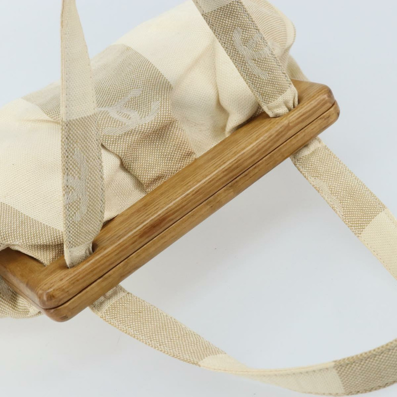 【日本直送】香奈兒帆布米色手提包 CC Auth LNZ161V-5