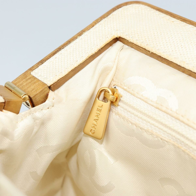 【日本直送】香奈兒帆布米色手提包 CC Auth LNZ161V-18