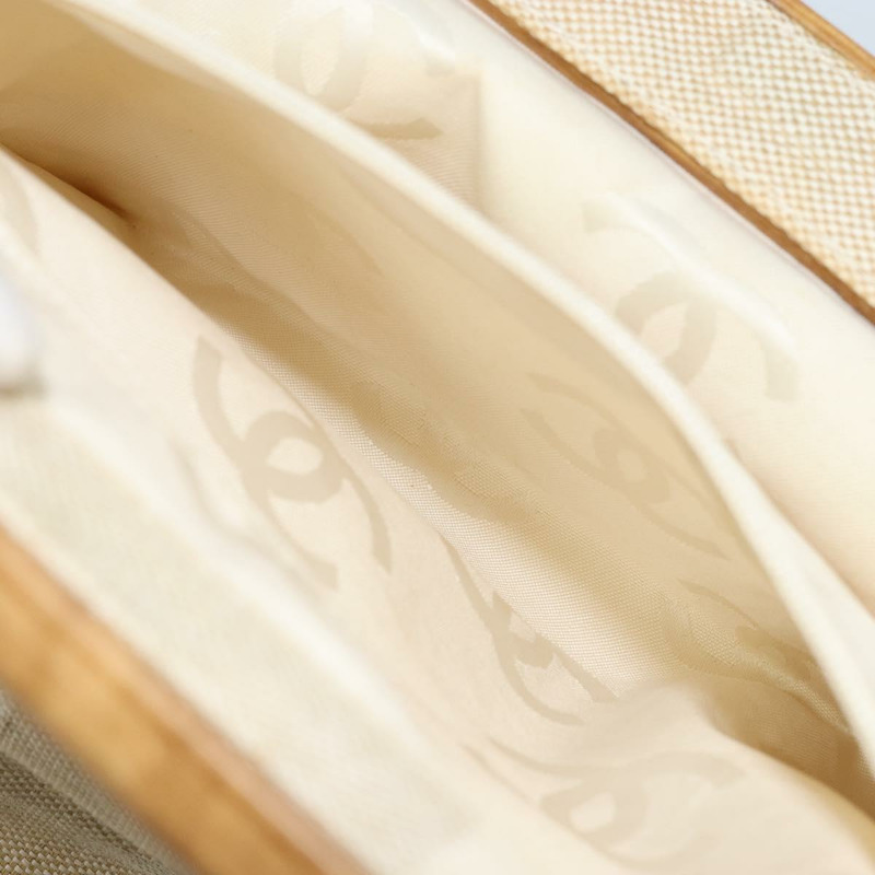 【日本直送】香奈兒帆布米色手提包 CC Auth LNZ161V-19