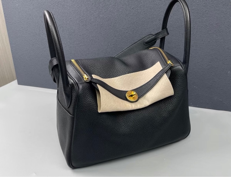 Hermes Lindy 30 黑金 成色如圖-5