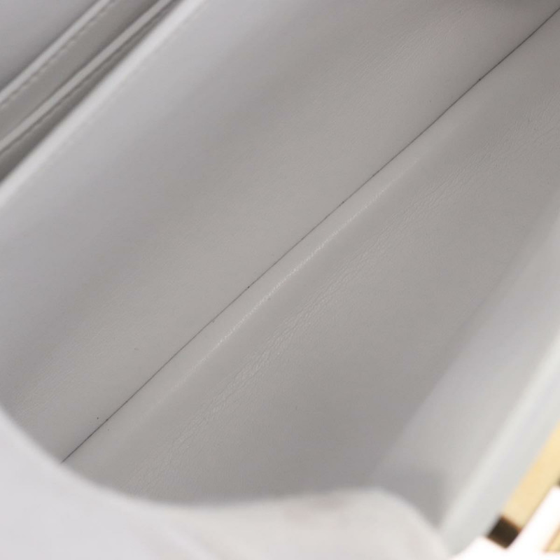 【日本直送】Salvatore Ferragamo Gancini 鏈條包 皮革 2way 白色金色 Auth 171530M-9