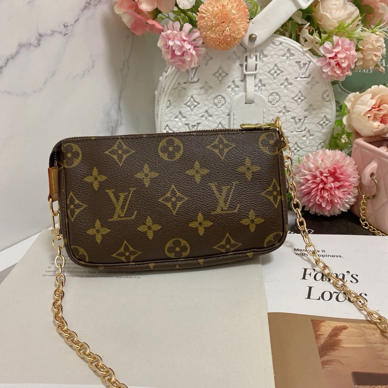 LV 麻將包 中號 附長鏈條可斜背🏅-1