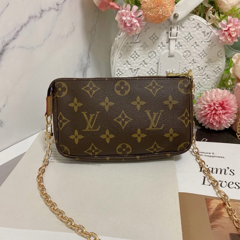 LV 麻將包 中號 附長鏈條可斜背🏅-2