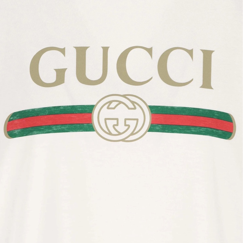Gucci 女士 印花棉質針織真絲T恤XXXS XXS XS S M L XL XXL碼-2