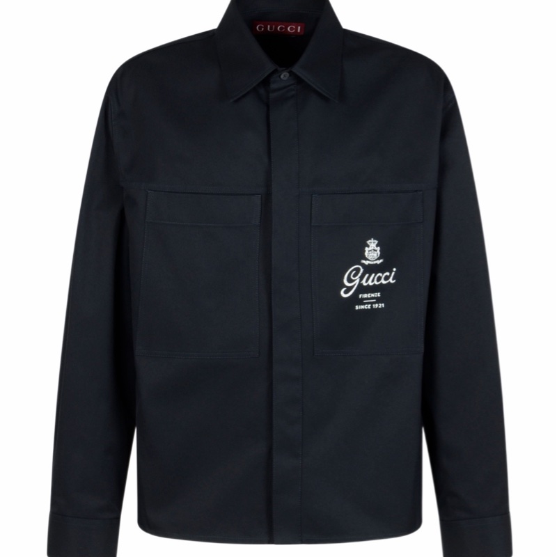 Gucci 男士 長袖襯衫IT-46 IT-48 IT-50 IT-52 IT-54碼-0