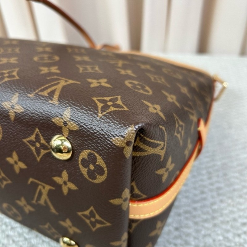 LV路易威登Carryall子母包 經典老花滿印 肩帶可拆卸 手提單肩斜挎都行 內裡乾淨 容量大 日常通勤百搭實用-9