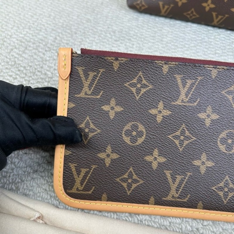 LV路易威登Carryall子母包 經典老花滿印 肩帶可拆卸 手提單肩斜挎都行 內裡乾淨 容量大 日常通勤百搭實用-12