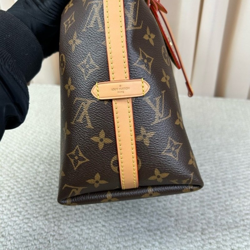 LV路易威登Carryall子母包 經典老花滿印 肩帶可拆卸 手提單肩斜挎都行 內裡乾淨 容量大 日常通勤百搭實用-15