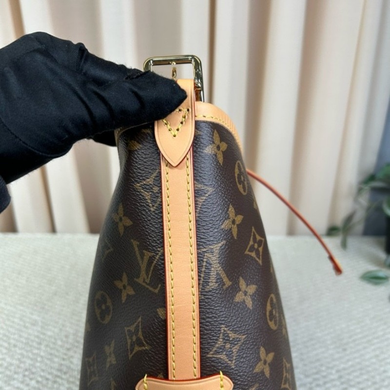 LV路易威登Carryall子母包 經典老花滿印 肩帶可拆卸 手提單肩斜挎都行 內裡乾淨 容量大 日常通勤百搭實用-25