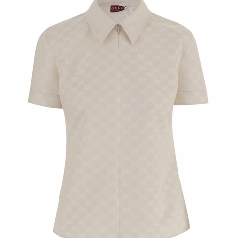 Gucci 女士 GG棉質斜紋布T恤IT-36 IT-38 IT-40 IT-42 IT-44 IT-46碼