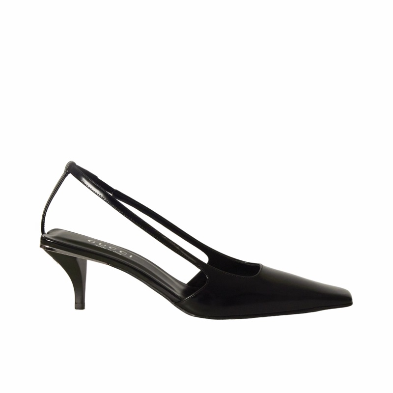 Gucci 女士 飾水晶標識後系帶鞋36 36.5 37 37.5 38 38.5 39 40 41碼跟高: 5.5cm-0