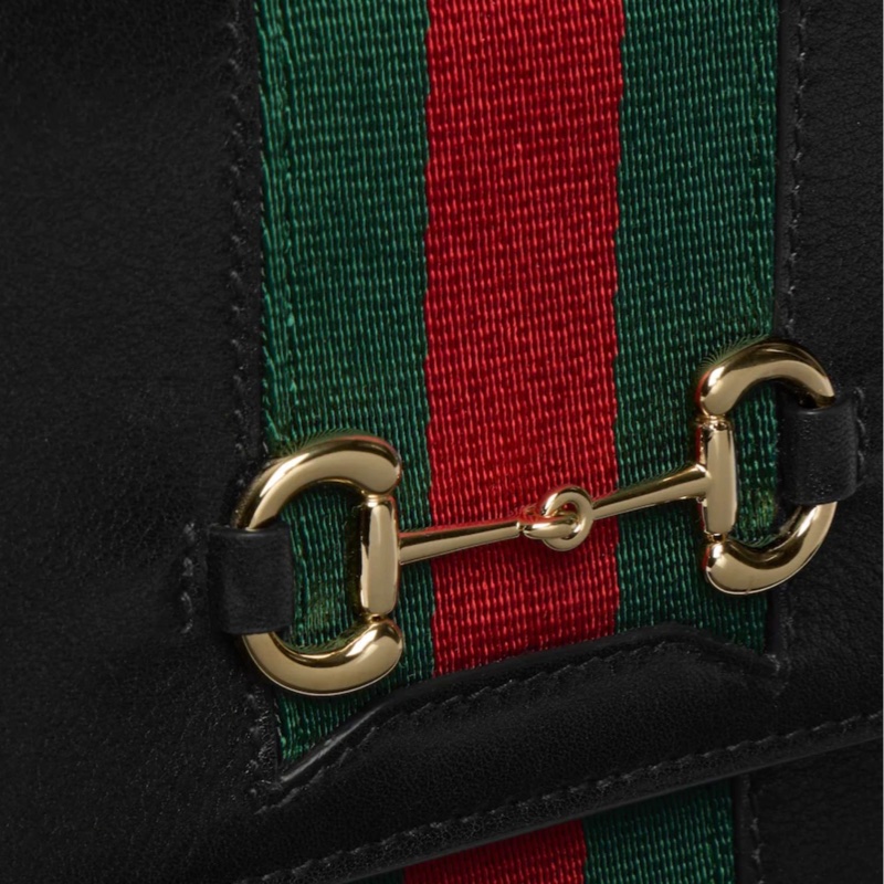 Gucci 女士 馬銜扣織帶錢包均碼碼21cm*4.1cm*12.5cm-1