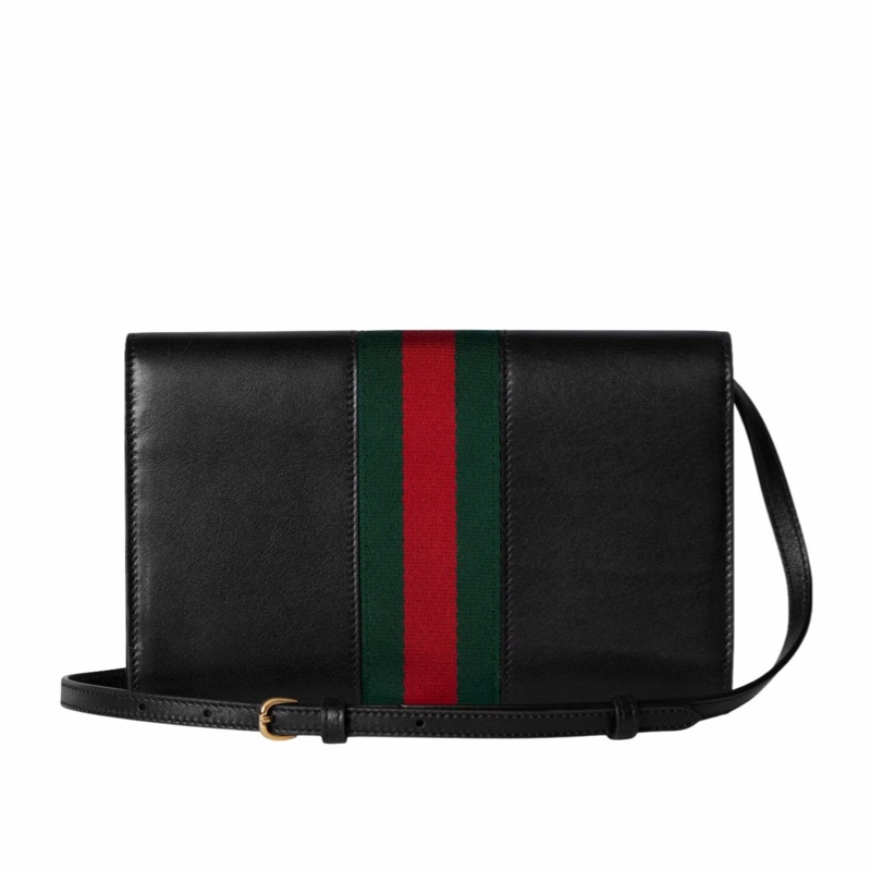 Gucci 女士 馬銜扣織帶錢包均碼碼21cm*4.1cm*12.5cm-2