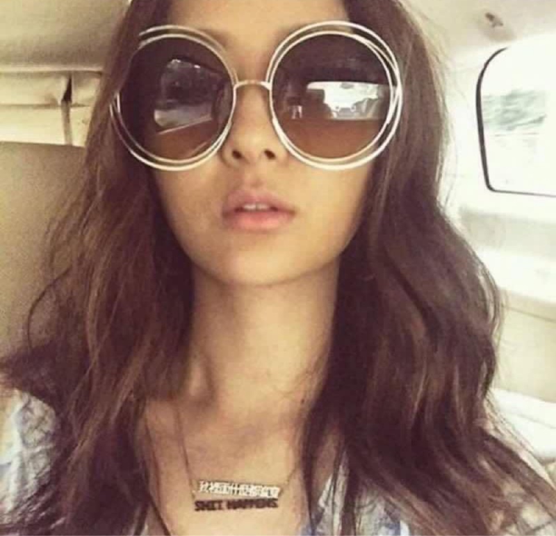 正品Chloe棕色漸層圓框太陽眼鏡墨鏡。孫芸芸同款-8