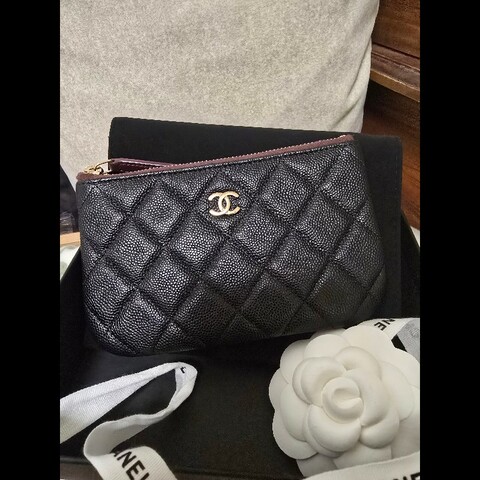 chanel一字型零錢包