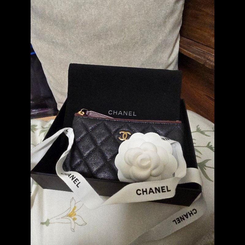 chanel一字型零錢包-5