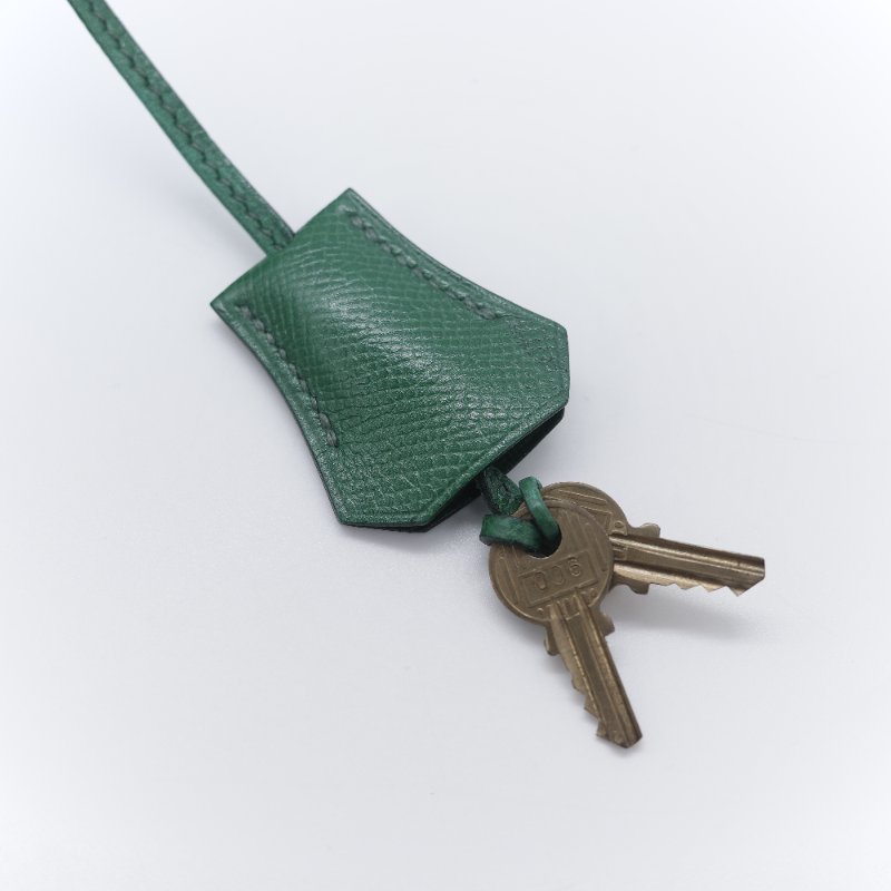 Hermès愛馬仕 Kelly 32 綠色 金釦 肩背包 手提包-25