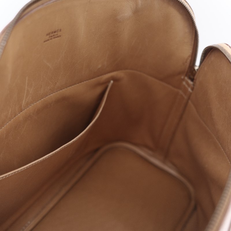 Hermès 愛馬仕 經典 Bolide 35 焦糖棕 金扣 手提包-25