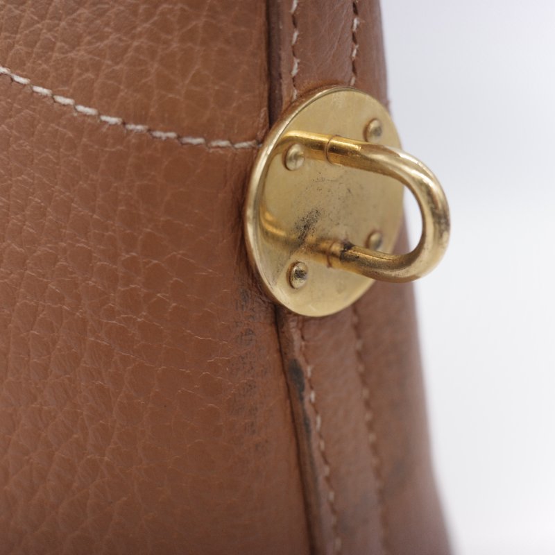 Hermès 愛馬仕 經典 Bolide 35 焦糖棕 金扣 手提包-28