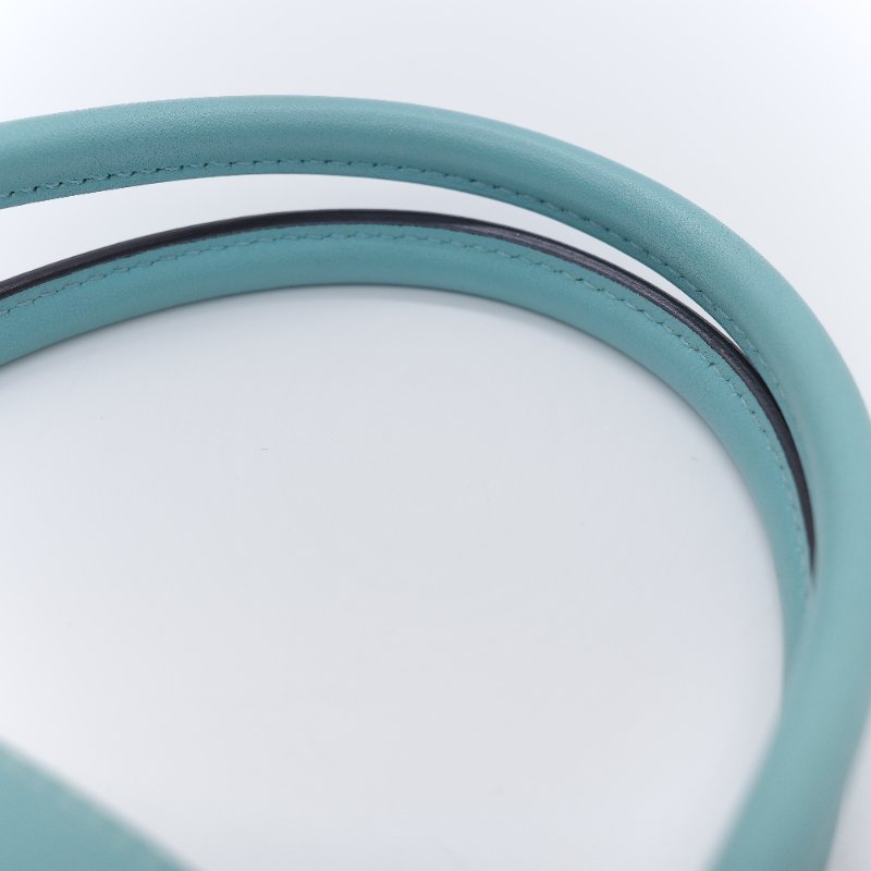 Hermès 愛馬仕 Bolide 27 水藍色 牛皮 手提包 肩背包-14