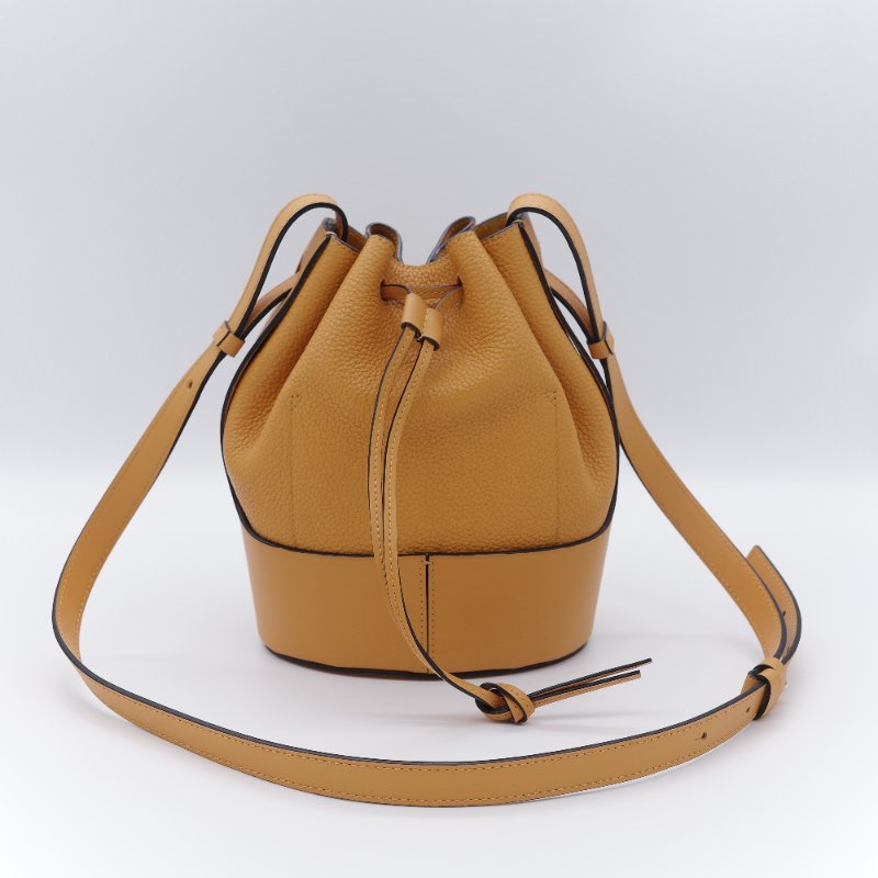 Loewe 羅威  Balloon 藏紅花黃 芥末黃 牛皮 小號 氣球包-5