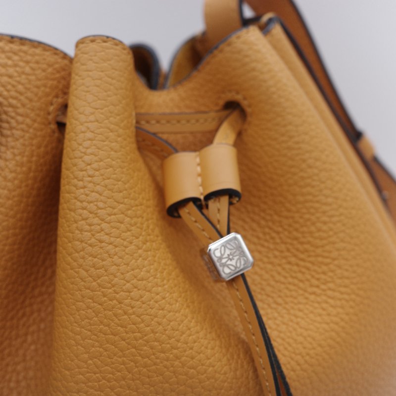 Loewe 羅威  Balloon 藏紅花黃 芥末黃 牛皮 小號 氣球包-12