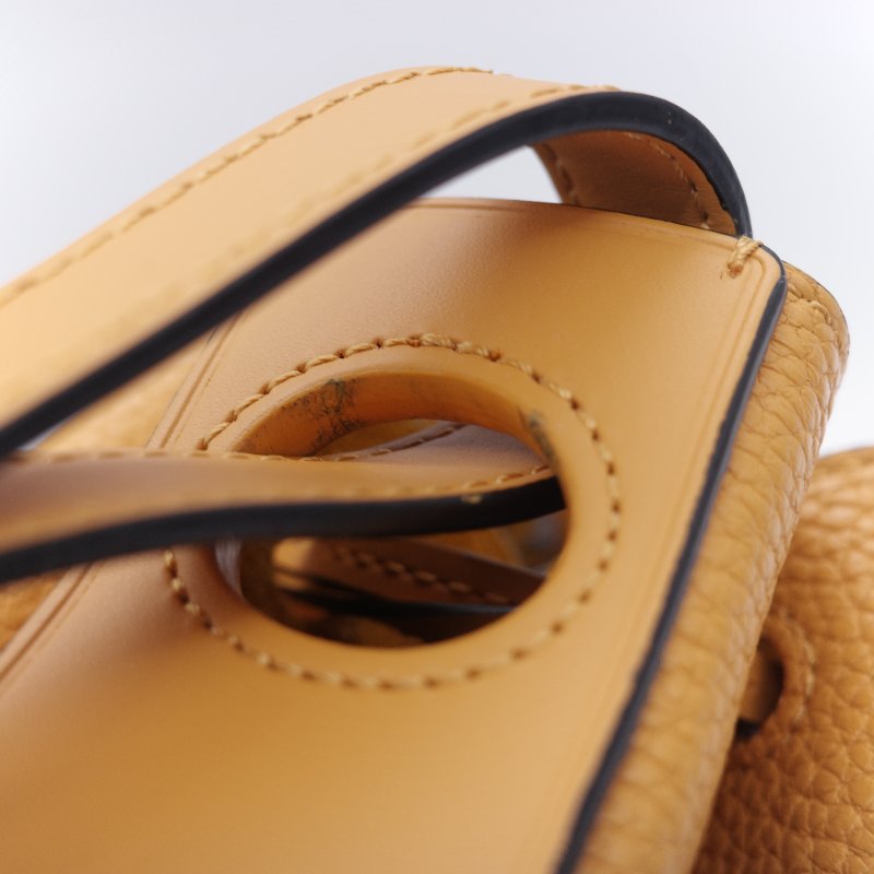 Loewe 羅威  Balloon 藏紅花黃 芥末黃 牛皮 小號 氣球包-16