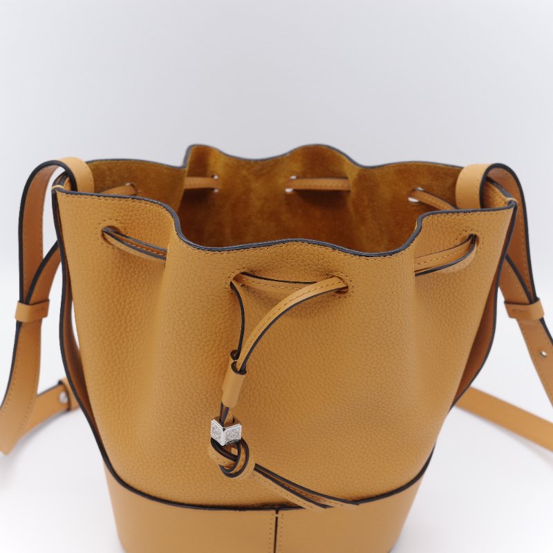 Loewe 羅威  Balloon 藏紅花黃 芥末黃 牛皮 小號 氣球包-21