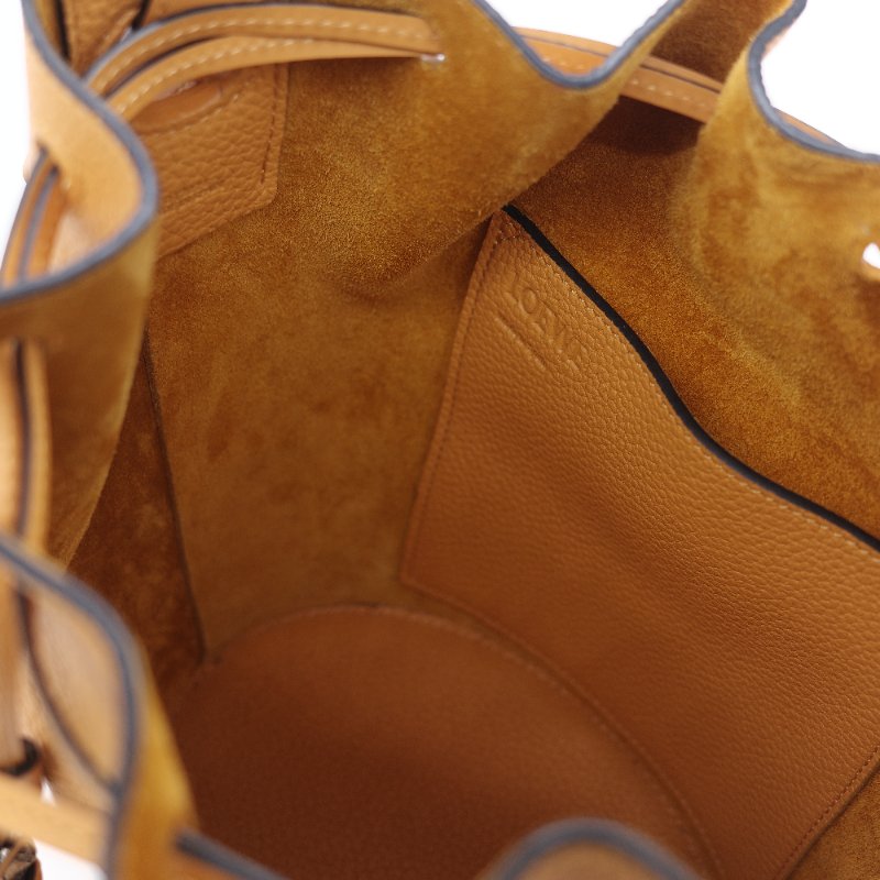 Loewe 羅威  Balloon 藏紅花黃 芥末黃 牛皮 小號 氣球包-22