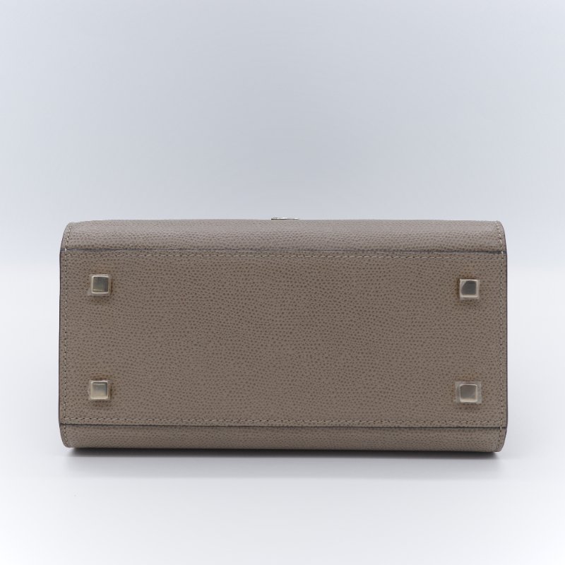 Valextra 瓦萊可斯特拉 Mini Iside 經典米色 杏色 小牛皮 手提包-7