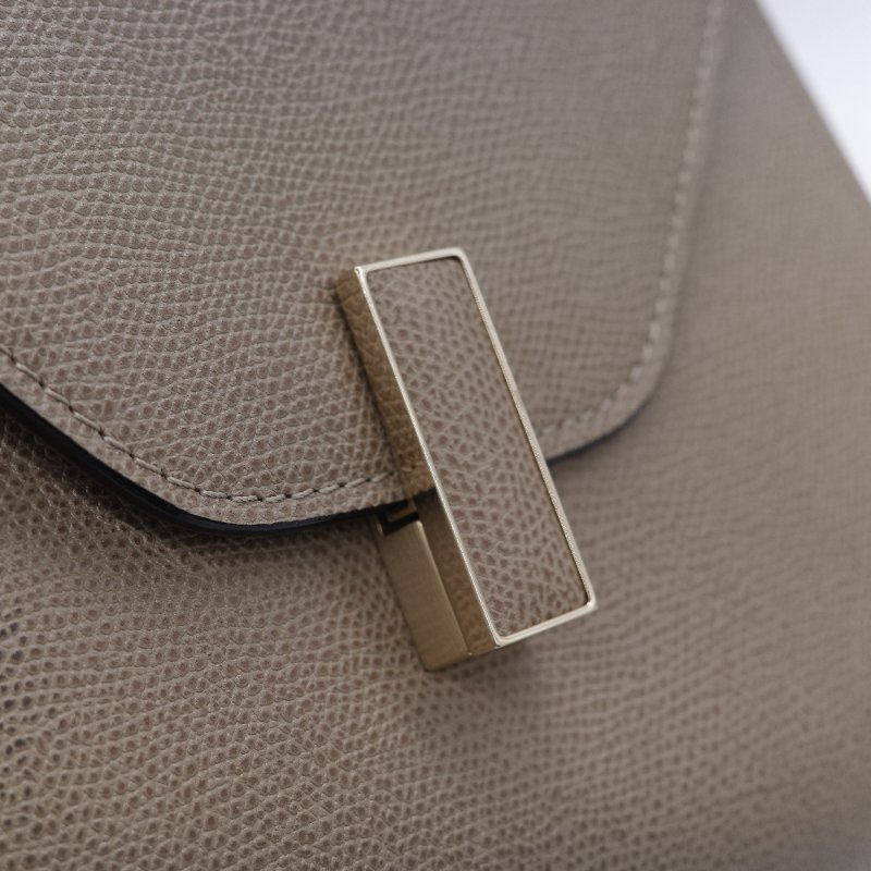 Valextra 瓦萊可斯特拉 Mini Iside 經典米色 杏色 小牛皮 手提包-14