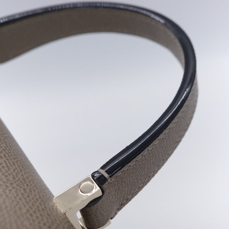 Valextra 瓦萊可斯特拉 Mini Iside 經典米色 杏色 小牛皮 手提包-27