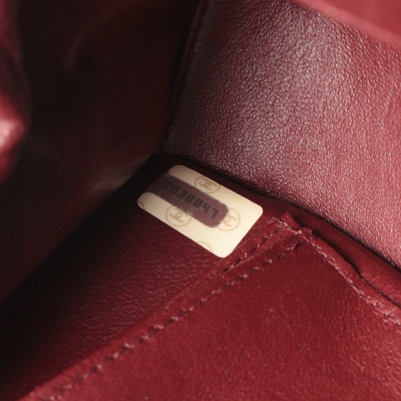 香奈兒 (CHANEL) 羊皮 V 字形縫線鏈單背包，黑色，二手，金色五金-4