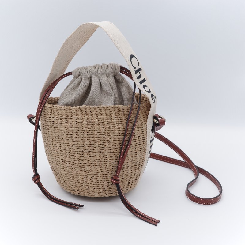 Chloé 寇伊 Woody Basket 小型草編 編織水桶 籃子包-3