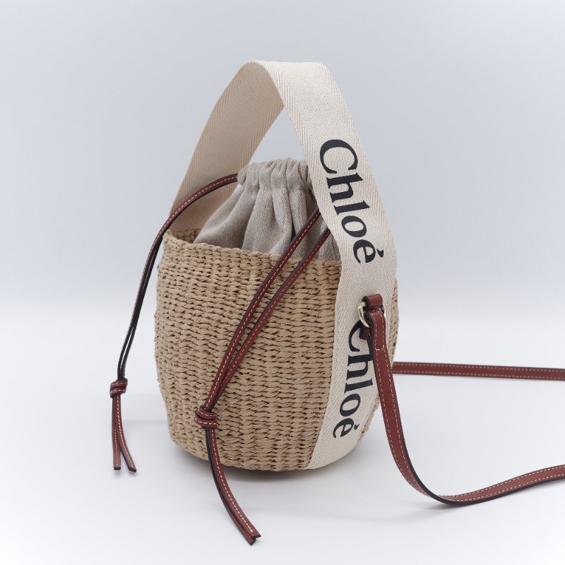 Chloé 寇伊 Woody Basket 小型草編 編織水桶 籃子包-4