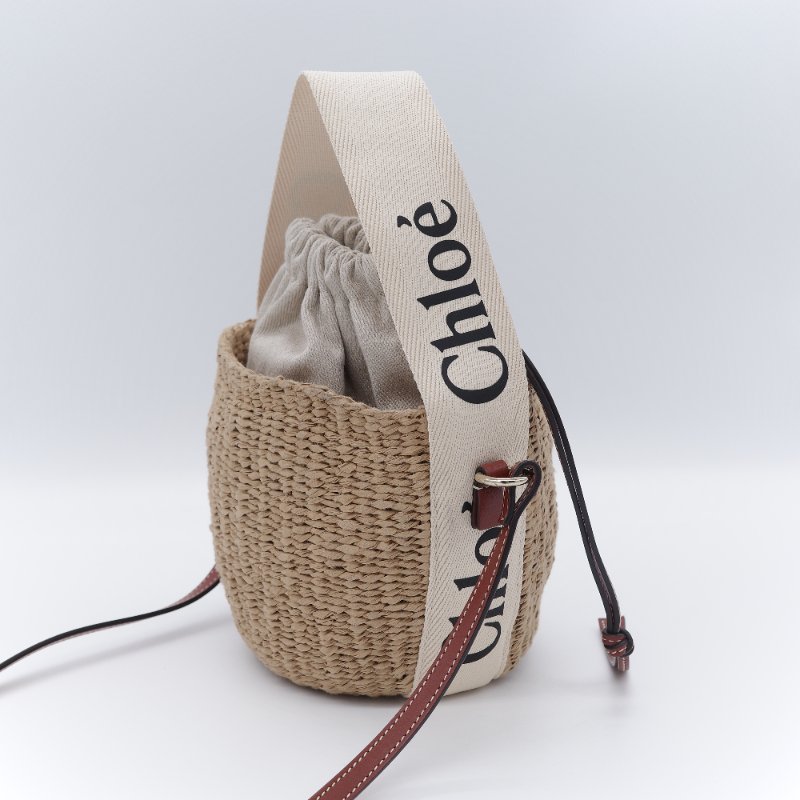 Chloé 寇伊 Woody Basket 小型草編 編織水桶 籃子包-7