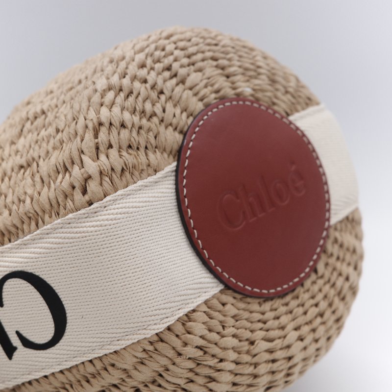 Chloé 寇伊 Woody Basket 小型草編 編織水桶 籃子包-14