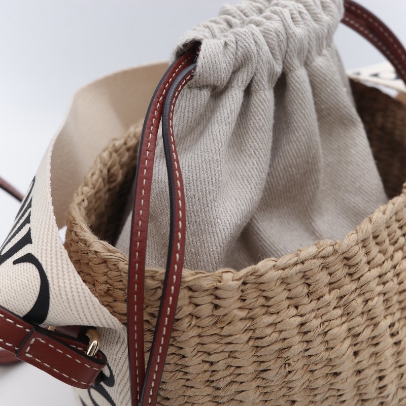 Chloé 寇伊 Woody Basket 小型草編 編織水桶 籃子包-15