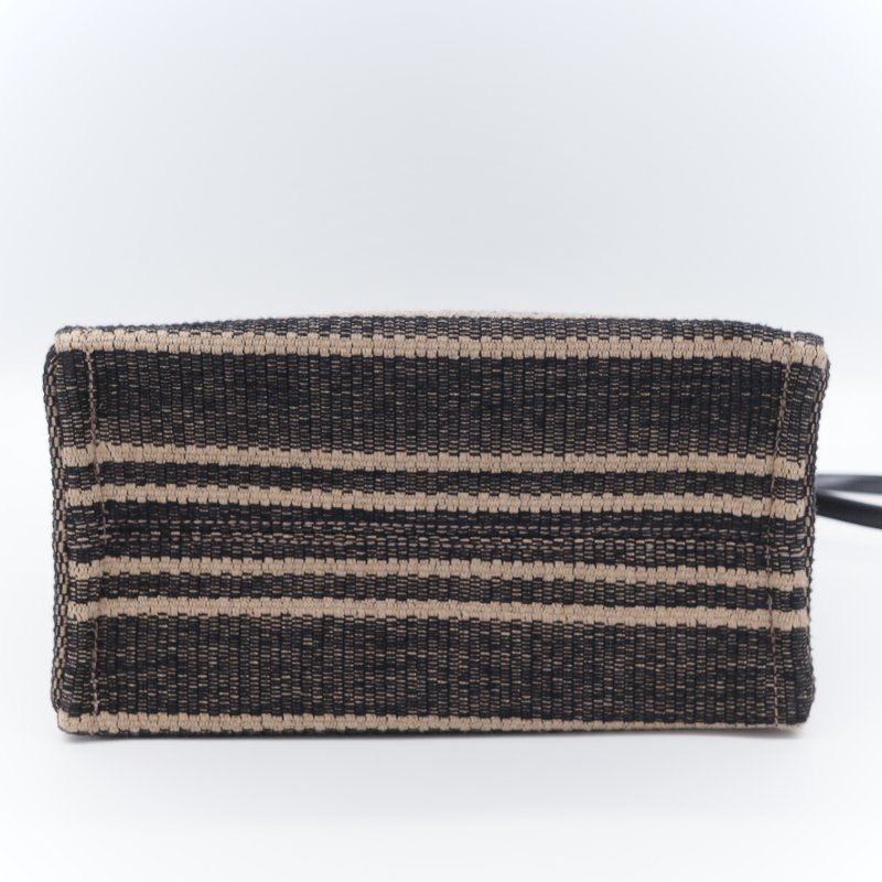 Celine 思琳 Cabas Thais 經典黑白條紋 小型 肩背包 手提包 托特包-6