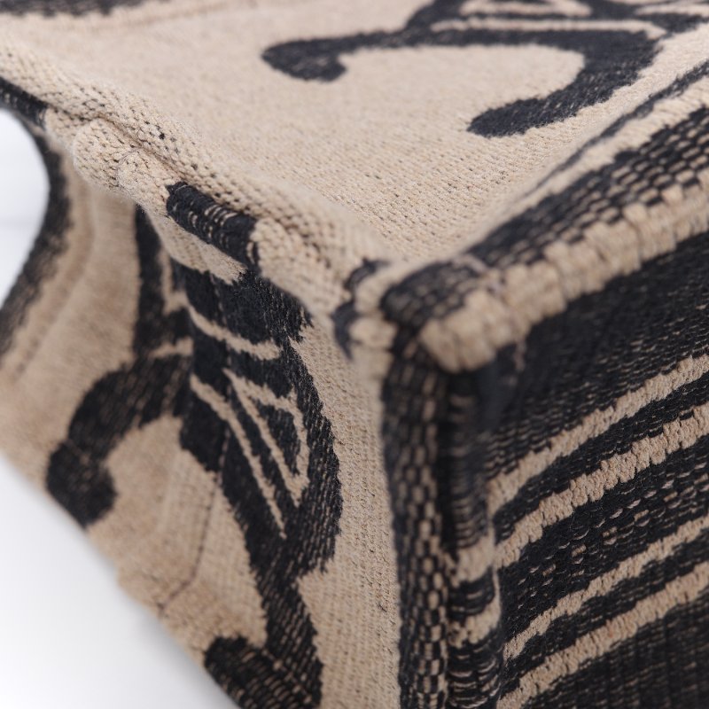 Celine 思琳 Cabas Thais 經典黑白條紋 小型 肩背包 手提包 托特包-7