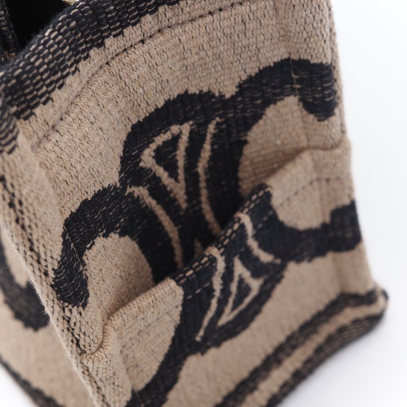 Celine 思琳 Cabas Thais 經典黑白條紋 小型 肩背包 手提包 托特包-10