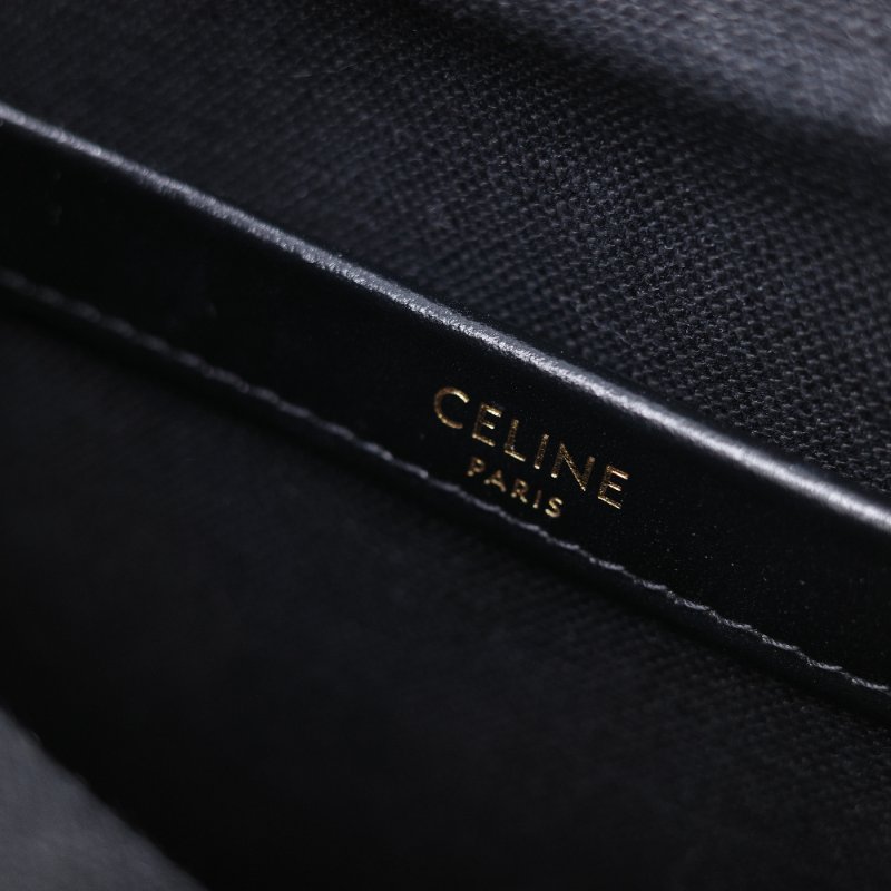 Celine 思琳 Cabas Thais 經典黑白條紋 小型 肩背包 手提包 托特包-15