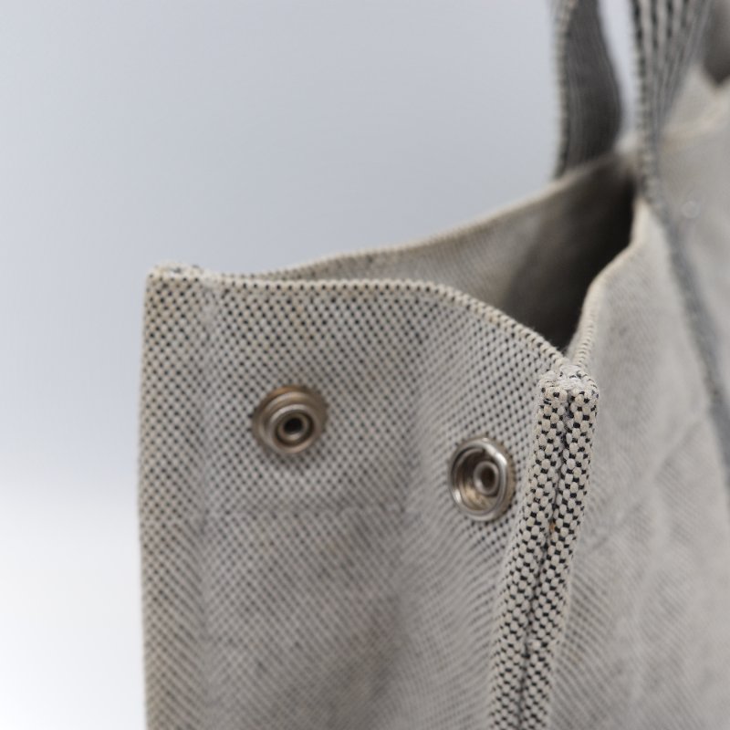 Hermès 愛馬仕 Fourre-Tout MM 米色 黑色拼色 帆布包 托特包-11