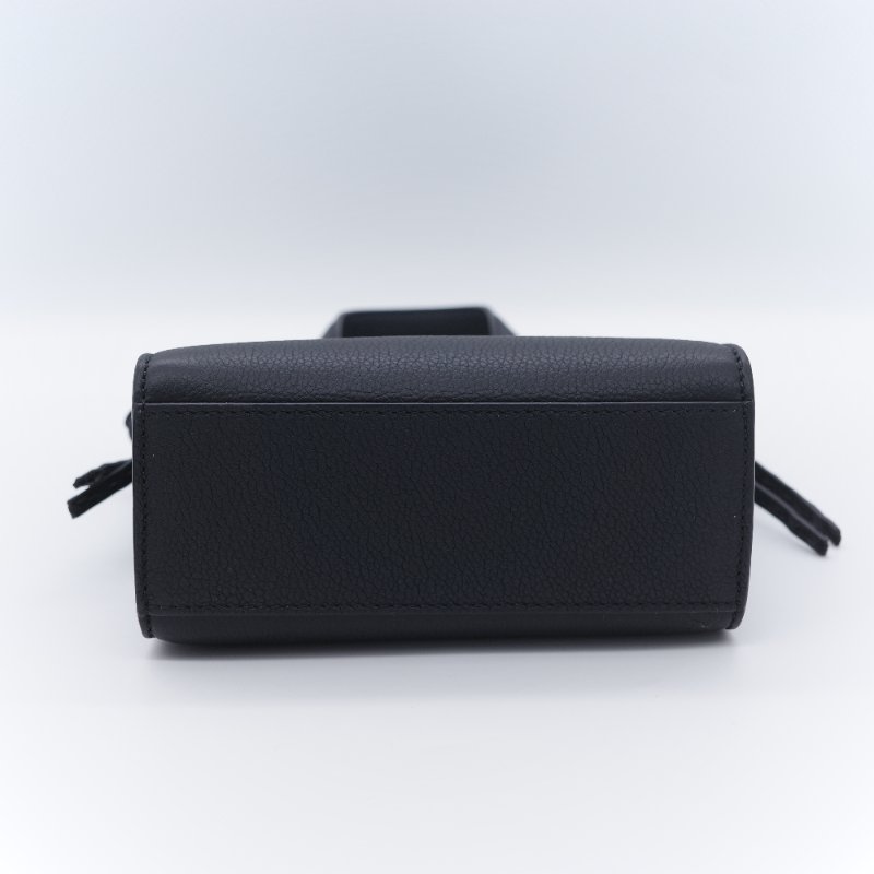 Fendi 芬迪 Go-To Mini 黑色小牛皮  迷你 購物袋 琴譜包 手提袋-6