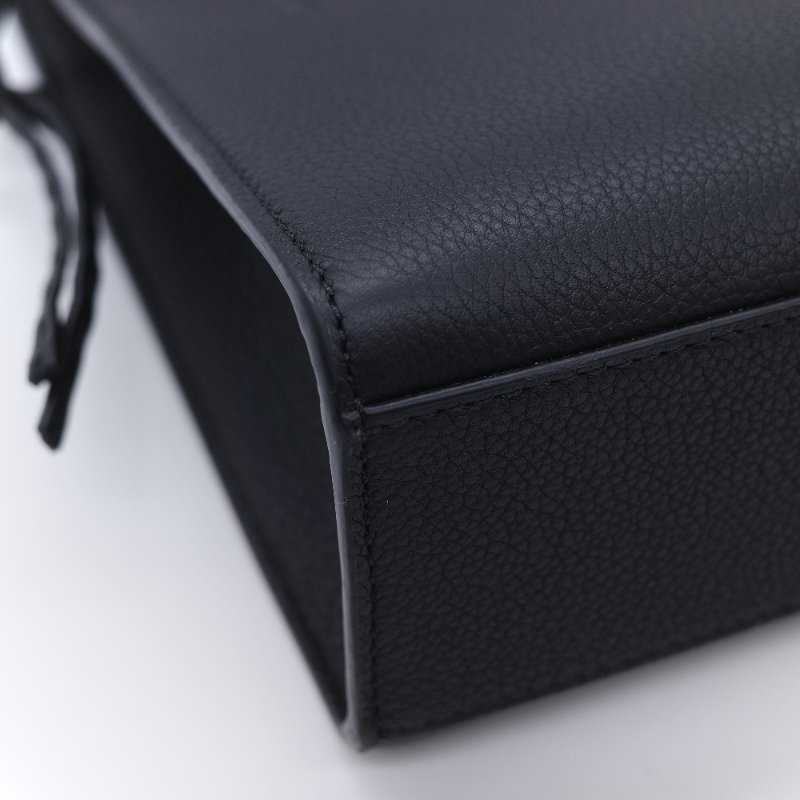 Fendi 芬迪 Go-To Mini 黑色小牛皮  迷你 購物袋 琴譜包 手提袋-7