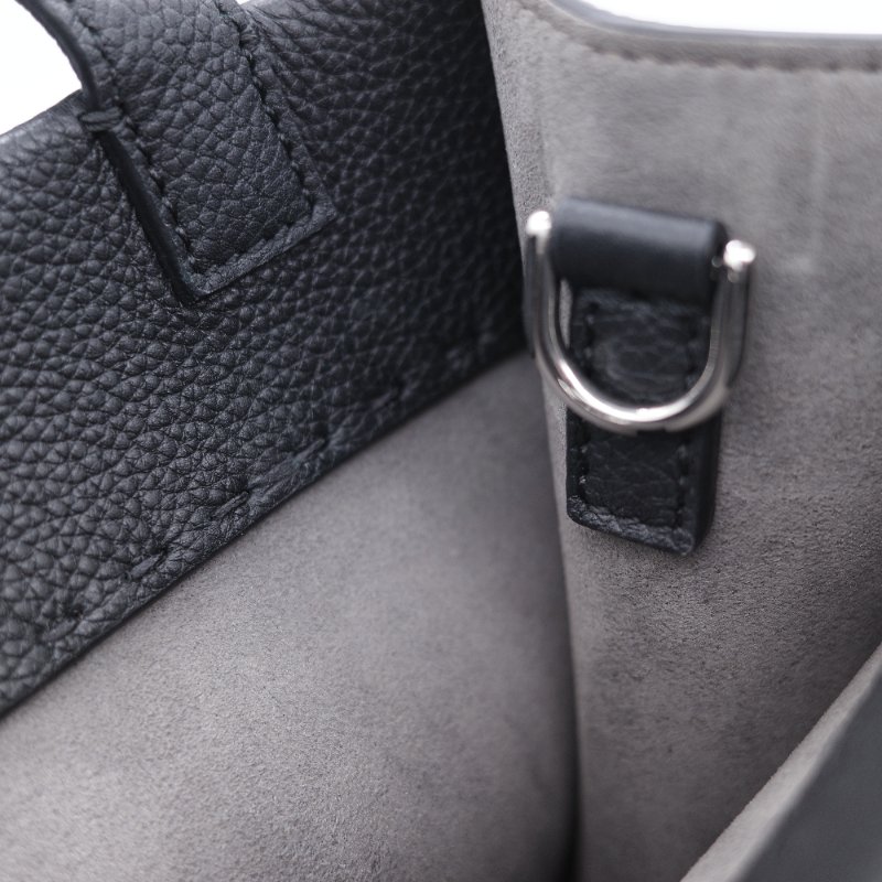 Fendi 芬迪 Go-To Mini 黑色小牛皮  迷你 購物袋 琴譜包 手提袋-14