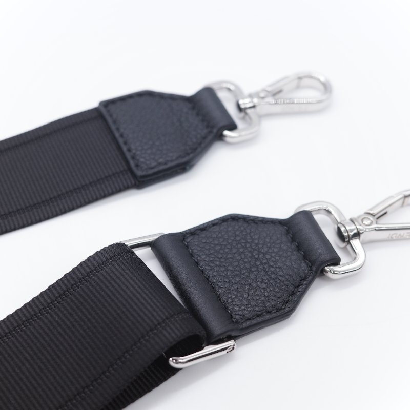 Fendi 芬迪 Go-To Mini 黑色小牛皮  迷你 購物袋 琴譜包 手提袋-17