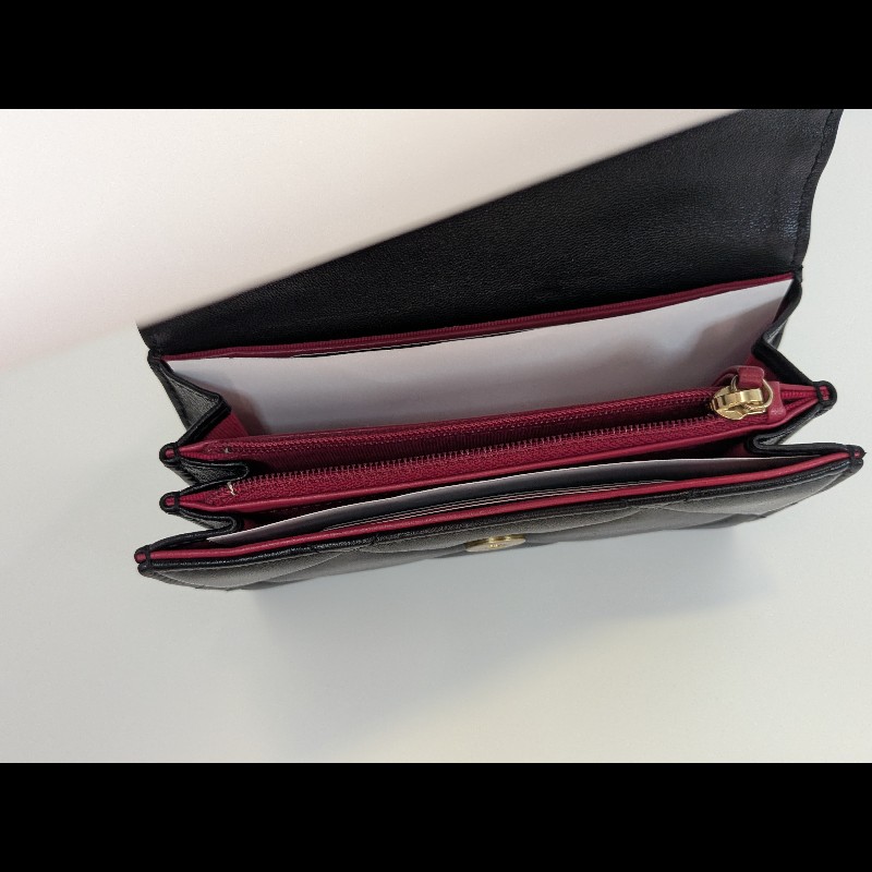 「98成新」Chanel 香奈兒19 中夾、皮夾、錢包-20