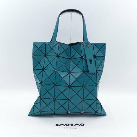 Issey Miyake 三宅一生 Bao Bao Lucent 經典幾何 6x6 綠色 PVC 托特包